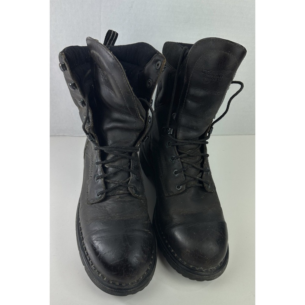 Distressed Red Wing 414 EH Work Boots Brown Leather Men's Size 11 D USA Made - Picture 14 of 16